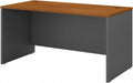 Series C 60W Office Desk in Natural Cherry, Large Computer Table for Home and Professional Workplace