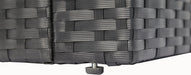 4 Pieces Outdoor Furniture Complete Patio Cushion Wicker P.E Rattan Garden Set, Full, Black