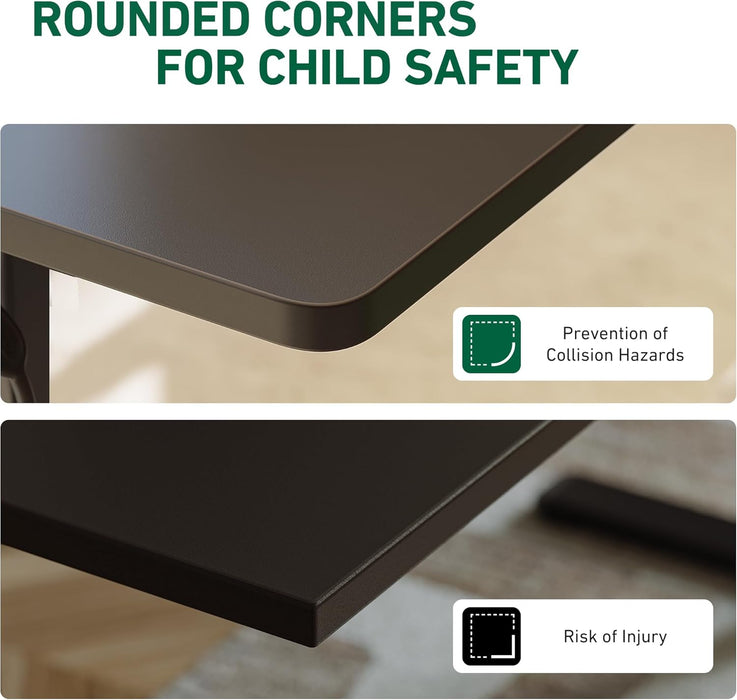 40 X 24 Inches Standing Desk with Drawer, Adjustable Height Electric Stand up Desk with Storage, Sit Stand Home Office Desk, Ergonomic Computer Desk, Black