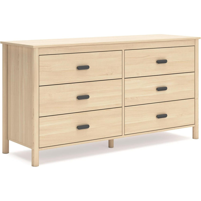 Light Brown Dresser with 6 Drawers