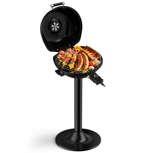 1600W Portable Electric BBQ Grill with Removable Non-Stick Rack