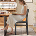 Black Dining Chairs Set of 4, Upgrade Farmhouse Kitchen Room Chair