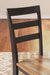 Gesthaven Solid Wood Frame Dining Chair, Set of 2, Natural/Brown