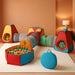 7Pc Kids Play Tent with 1 Big Ball Pit for Babies, 3 Play Tunnel for Toddlers, and 3 Pop up Tents Playhouse Bundle, Best Birthday Gift for Boys & Girls, Indoor & Outdoor Use Portable Play Center