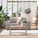 70" Chenille Loveseat - Gray