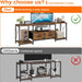 TV Stand for Tvs up to 75 Inch, Entertainment Center with Fabric Drawers, TV Media Console Table with Open Storage Shelves for Living Room, Bedroom, Rustic Brown