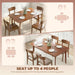 Walnut 47 Inch MidCentury Rectangular Dining Table