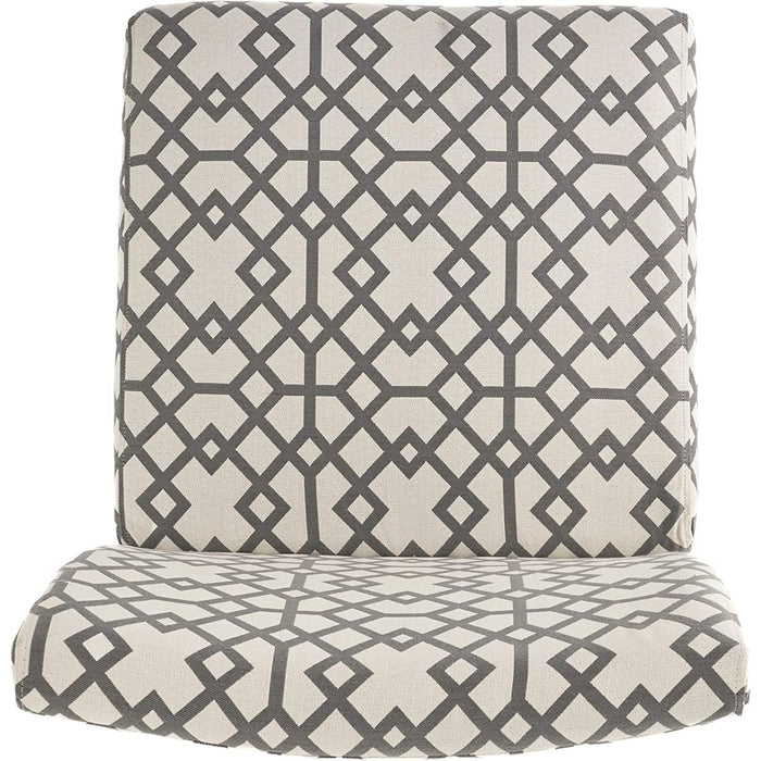 Grey Geometric Accent Chair by Christopher Knight Home