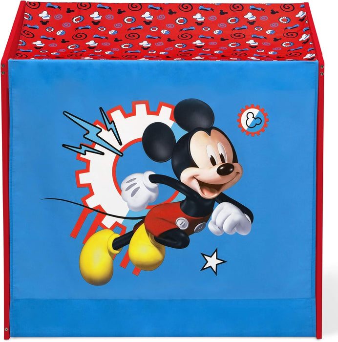 Disney Mickey Mouse Indoor Playhouse with Fabric Tent for Boys and Girls by , Great Sleep or Play Area for Kids - Fits Toddler Bed