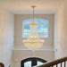 Empire Crystal Chandelier 24Inch Gold Finish Dining