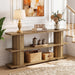 Console Table with Storage, 62.9-Inch Long Narrow Entryway Sofa Table 3-Tier Shelves for Living Room Hallway Entrance
