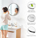 Black round Wall Mirror 24 Inch, Bathroom Mirrors for over Sink, Circle Mirror for Bathroom, Entryway, Bedroom, Vanity