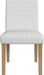 Home Decor |Classic Upholstered Parsons Dining Chairs |Decorative Home Furniture, Cream Mini Grid Pattern (Single Pack)