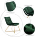 Velvet Accent Retro Leisure Lounge Chair