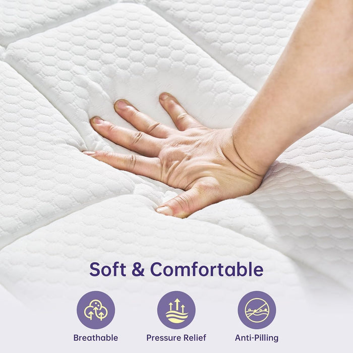 Full Size 10 Inch Hybrid Mattress PressureReliefCertipur
