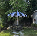 8Ft Patio Pagoda Umbrella, UV Protect Pool Umbrellas with Heavy Duty Pole, Outdoor Market Umbrella for Holiday Garden Backyard