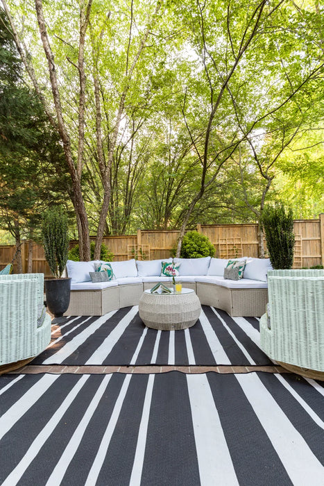 Cabble Wicker 6 - Person Patio Conversation Sets with Cushions