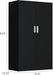 Locking Black 53Inch Industrial Metal Storage Cabinet