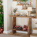 Farmhouse Wood Entryway Table Narrow Console Tables with Storage behind the Couch Sofa, Entrance Side Table for Hallway, Living Room, Foyer, Rustic Brown
