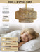 20 Inch Boho Rattan Fandelier Ceiling Fans with Lights and Remote Control