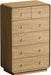 Modern 6 Drawers Dresser for Bedroom, 43.3" Tall Dresser-Brown