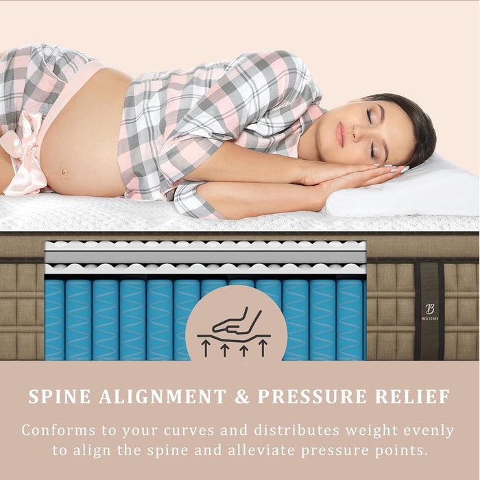 Extra Firm 14-Inch Hybrid King Mattress with Lumbar Support