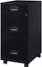 3 Drawers 29.52" Vertical Black Metal Filing Cabinet Lockable Pre-Assembled Movable Letter Size for Home, Office