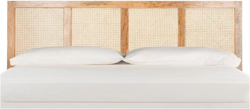 Home Collection Vienna Natural Cane King Headboard Platform