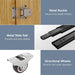 Oakwood Murphy Bed Cabinet With Integrated Charging