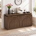 65.7" Sideboard Buffet Cabinet with Arched Fluted Doors,Led Lights