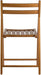 Robin 4-PC Folding Set Teak Chair, 17.64 X 20.1 X 32.28