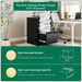 2 Drawer File Cabinet with Lock, Vertical Filing Cabinets for Home Office, Metal Storage Cabinets, Heavy Duty File Cabinet for Letter/Legal/A4/F4 Size Amsseble Required, Black
