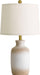 24'' Farmhouse Ceramic Table Lamp with Natural Textured Finish