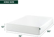 12 Inch King Green Tea Memory Foam Mattress, Medium Firm Feel