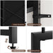Black Dresser with Hanging Rack - Small Closet with 4 Fabric Storage Drawers, 44" H Dresser with Clothes Rack, Chest of Drawer, Kids Dressers for Bedroom, Entryway, Living Room, Sturdy Frame