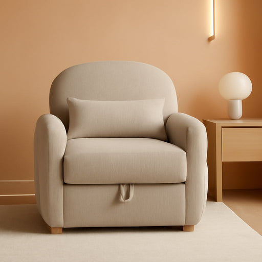 33.5" Accent Chair with Seat Storage Modern Reading Chair Accent Chairs for Living Room Armchair Bedroom,Apartment (Gray, 33.5")