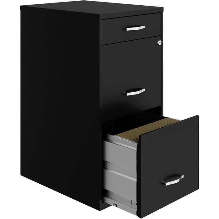 Locking 3-Drawer Steel File Cabinet