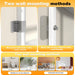 Behind the Door Bookshelf, Space Saving Metal Slim Shelf after Door | Tall Narrow Wall Mounted Storage Cabinet, behind Door Standing Bookcase with Hooks for Books Bedroom Living Room Office