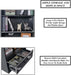 4 Tier Bookshelf Bookcase Storage Shelf Display Cabinet with Drawer Ample Storage and Display Space Safe with Anti-Toppling Device Perfect for Sturdy Room Bedroom Living Room Home Office Use