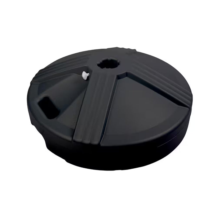 US Weight Durable 50 Lbs. Umbrella Base Designed to Be Used with a Patio Table in Black