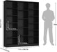 Black 74 Inch ExtraTall Displayable Bookshelf System