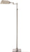 O’Bright Arcadia - Pharmacy Floor Lamp, Full Range Dimming, Swing Arm Task Lamp, E26 Socket, Bulb Replaceable, Adjustable Height 47” to 55”, 360° Rotatable Shade, All-Metal Design, Brushed Nickel