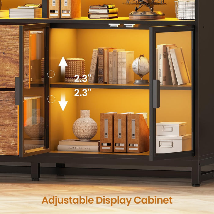 59" Filing Cabinet with Lock Drawers Fits Legal Size for Home Office