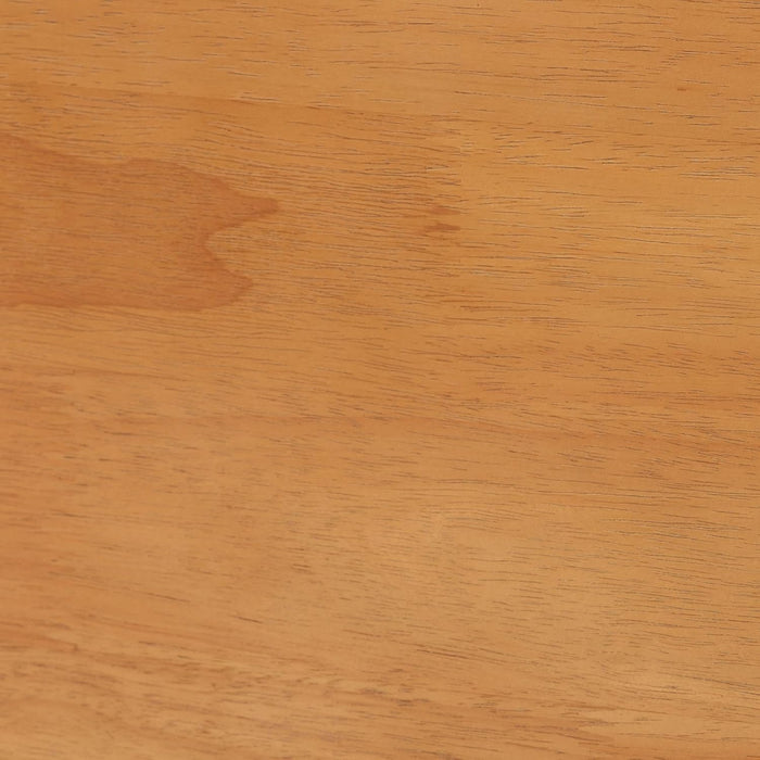 Malaya Modern Oak Brown Wood Queen Platform Bed with Scalloped Edges