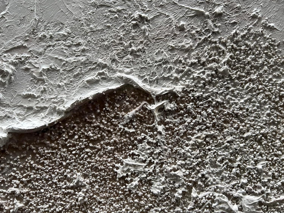 Art Hand-Painted Green and White Textured Oil Painting Modern Abstract Canvas Art Home Office Wall Art Deco 24X48 Inche