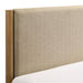 Vichy Rubberwood Platform Bed in Light Walnut, King