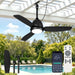 Outdoor Ceiling Fans with Light for Patios, 42In Weatherproof Plug in Ceiling Fan, 3CCT Dimmable Gazebo Fan Remote&App Control, Black Caged Ceiling Fan for Porch, Pergola,Canopy,Pavilion
