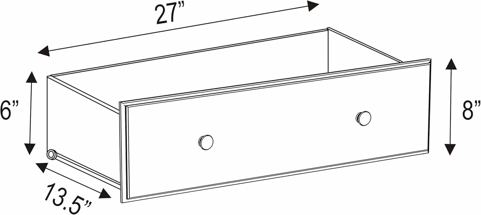100% Solid Wood 5-Drawer Chest, Mocha. Requires Assembly