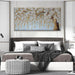 Luxurious Ivory Textured Canvas Wall Art 29x58Inches