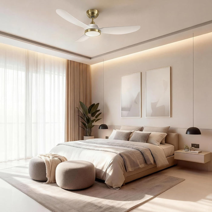 FortyTwoInches Contemporary Ceiling Fan With Dimmable LED
